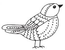 ornate bird (1613E)
