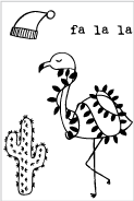 20210 Mini Desert Flamingo Set