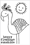 20221 Mini Flamingo Sunshine