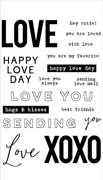 20290 Love Word Party 2 Set