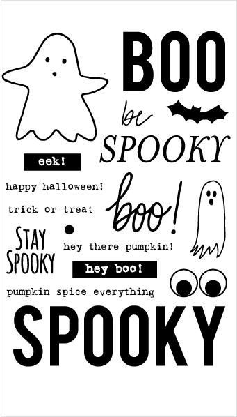 Halloween Word Party + Die Bundle