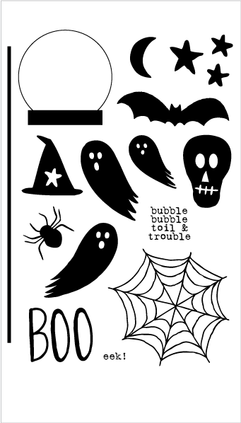 Halloween Crystal Ball Set + Die Bundle