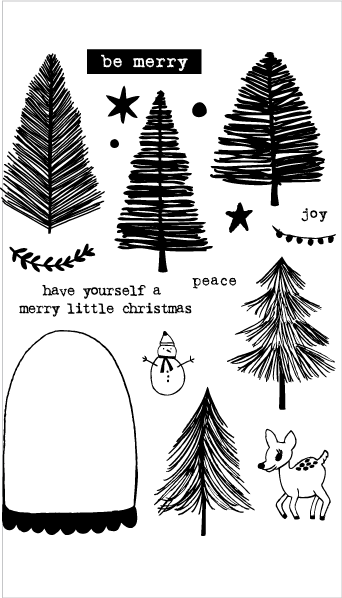 Bottle Brush Snowglobe Set + Die Bundle
