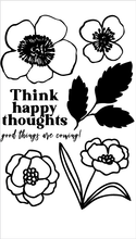Think Happy Thoughts Flower Set + Die Bundle