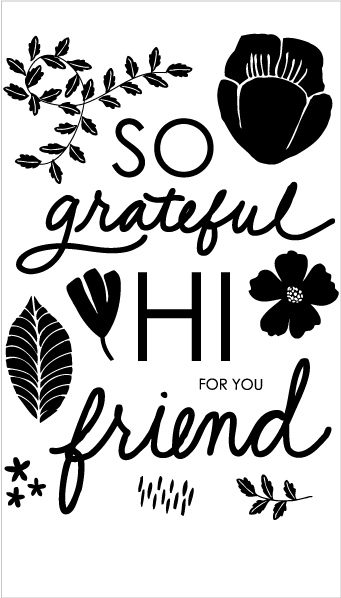 Grateful Friend Foliage Set + Die Bundle