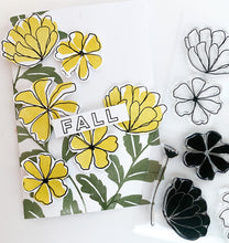 Fall Flowers Set + Die Bundle