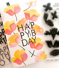 Stacked Birthday Word Set + Die Bundle