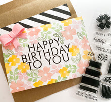 Stacked Birthday Word Set + Die Bundle