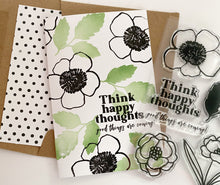 Think Happy Thoughts Flower Set + Die Bundle