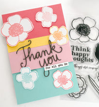 Think Happy Thoughts Flower Set + Die Bundle
