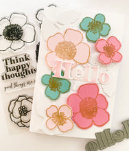 Think Happy Thoughts Flower Set + Die Bundle