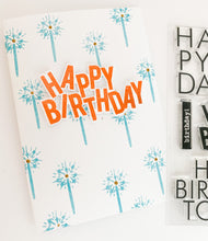 Stacked Birthday Word Set + Die Bundle