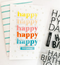 Stacked Birthday Word Set + Die Bundle