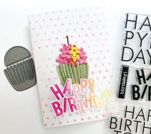 Stacked Birthday Word Set + Die Bundle