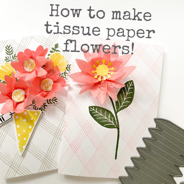 How to make tissue paper flowers!