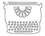 typewriter die (10085)
