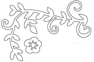 Vine with flowers Die (10091)