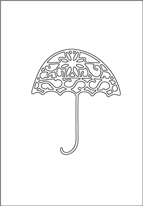 Ornate Umbrella Die (10116)