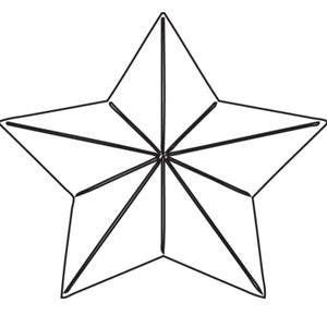 3-D star