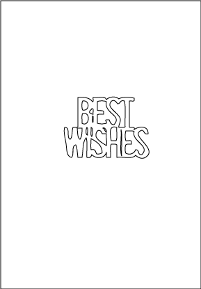 Best Wishes Stacked Die (10226)