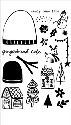 20345 Gingerbread Cafe Stamp Set