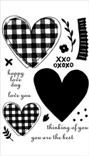 Buffalo Plaid Heart Set + Die Bundle