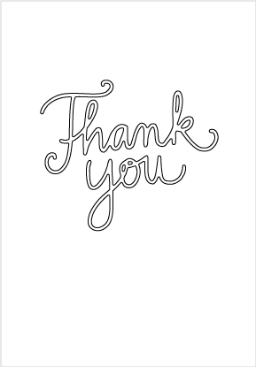 Thanks Cursive Color Thank You In Cursive