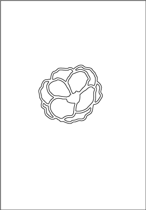 30180 Large Outline Flower