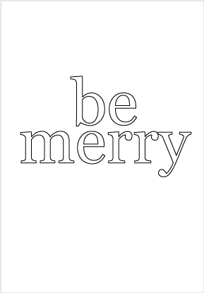 30200 Be Merry Typed Die