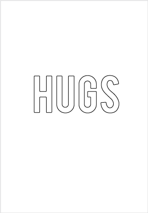 30233 Hugs Typed Die
