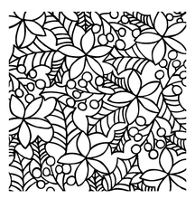 40014 Poinsettia & Holly Stencil