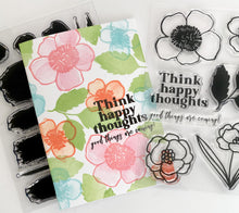 Think Happy Thoughts Flower Set + Die Bundle