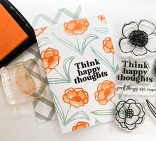 Think Happy Thoughts Flower Set + Die Bundle
